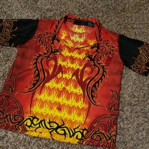 Boys size 4/6 botton down top